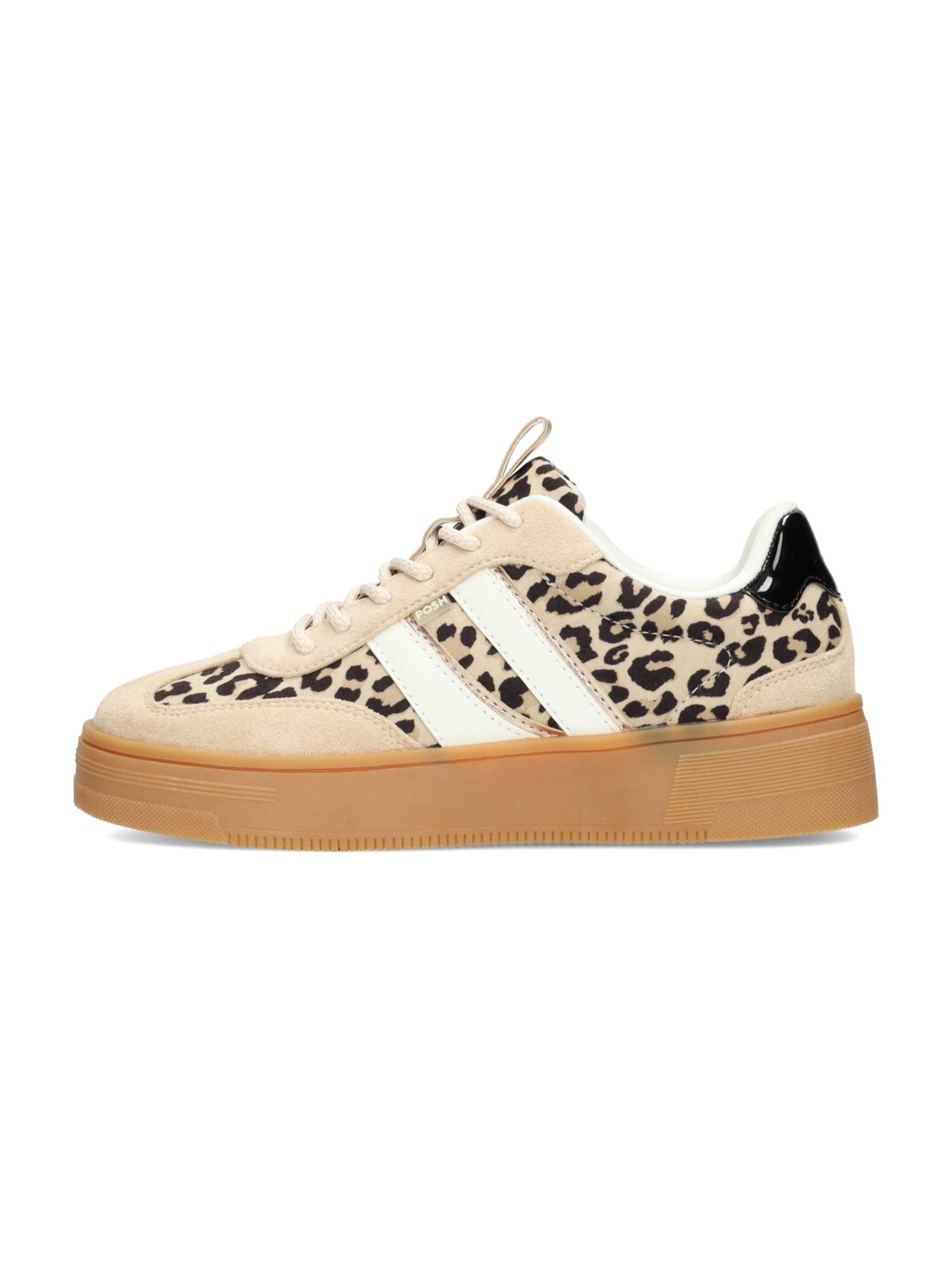 POSH by Poelman Platform trainers in Beige: front