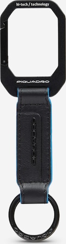 Piquadro Schlüsselanhänger in Schwarz: Vorderseite