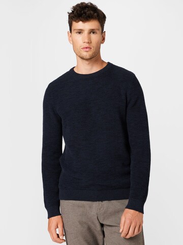 Pull-over 'Vince' SELECTED HOMME en bleu : devant