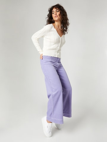 florence by mills exclusive for ABOUT YOU Wide leg Trousers 'Dandelion' in Purple