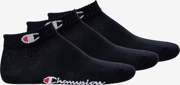 Champion Authentic Athletic Apparel Athletic Socks in Black: front