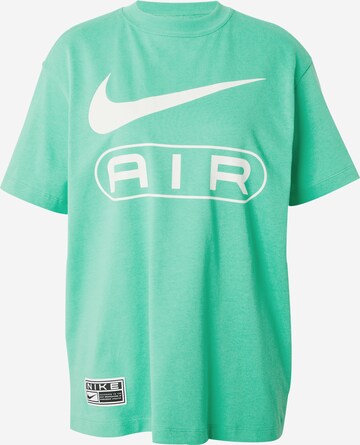 Nike Sportswear Oversized shirt 'AIR' in Groen: voorkant