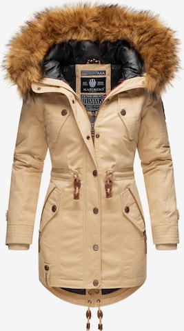 Parka d’hiver 'La Viva' MARIKOO en beige : devant