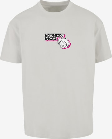 F4NT4STIC Shirt 'Heidi Homesick Heroes of Childhood' in Grau: Vorderseite