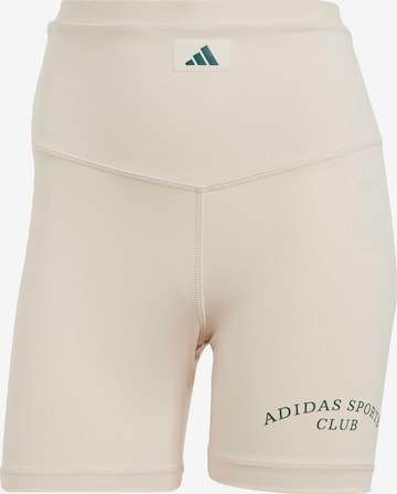ADIDAS PERFORMANCE Spodnie sportowe 'Club' w kolorze beżowy: przód
