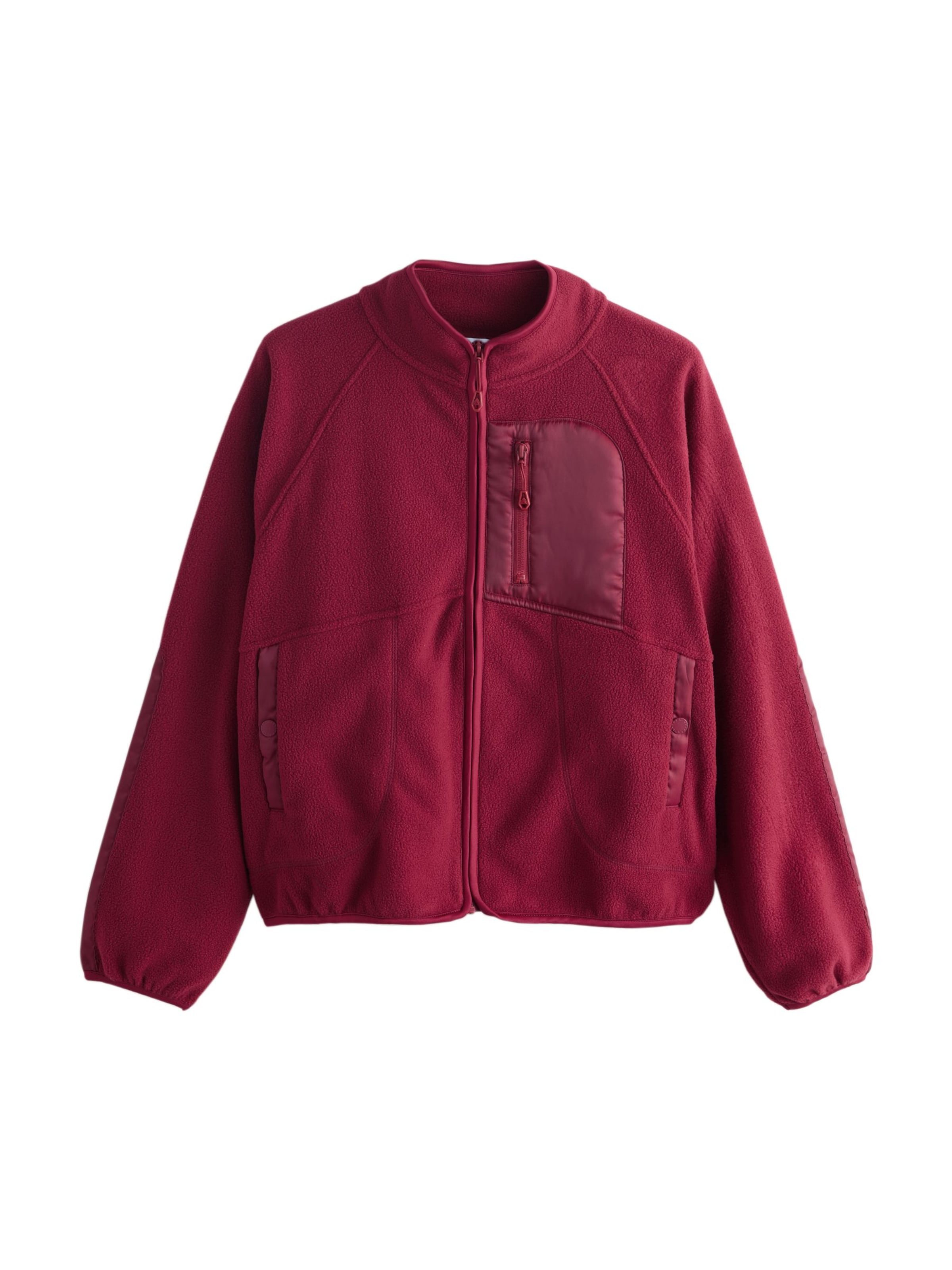 Next Fleecová mikina – červená: přední strana