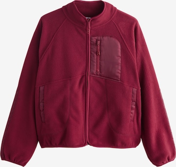 Next Fleecetakki värissä punainen: etupuoli