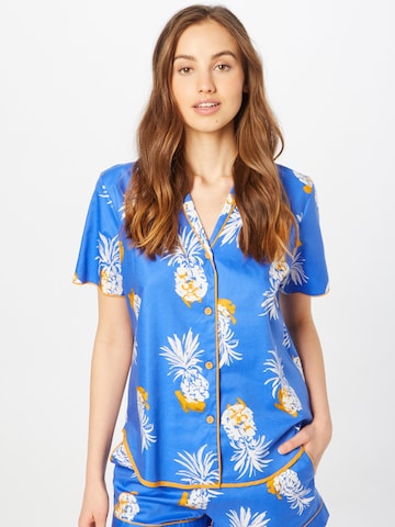 Cyberjammies Pajama Shirt 'Sierra Pineapple' in Blue: front