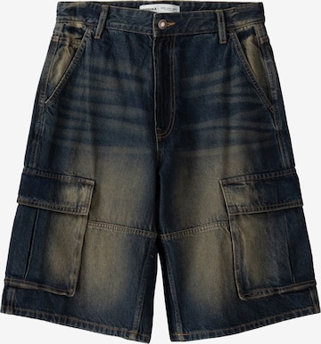 Bershka Cargojeans in Blauw: voorkant