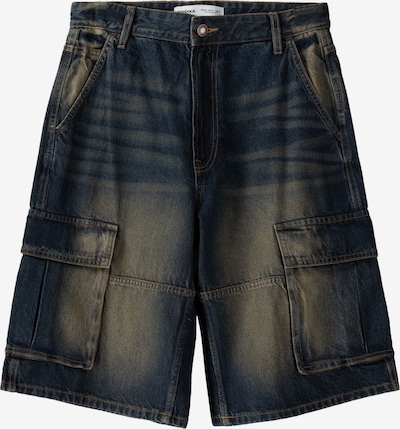Bershka Shorts in beige / dunkelblau, Produktansicht