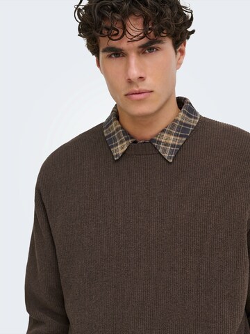 Pullover 'ONSRodger' di Only & Sons in marrone