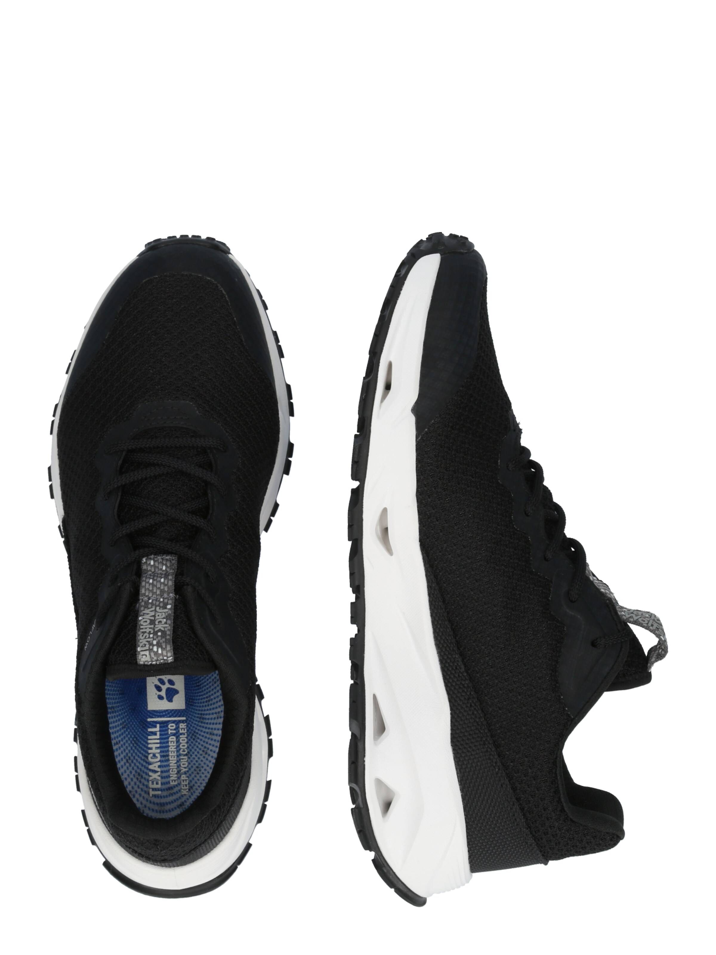 JACK WOLFSKINNiske tenisice 'PRELIGHT VENT' - crna boja