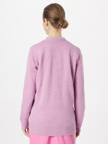 ICHI Knit Cardigan 'MARAT' in Purple