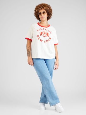 T-shirt 'VARSITY' Tommy Hilfiger Curve en blanc