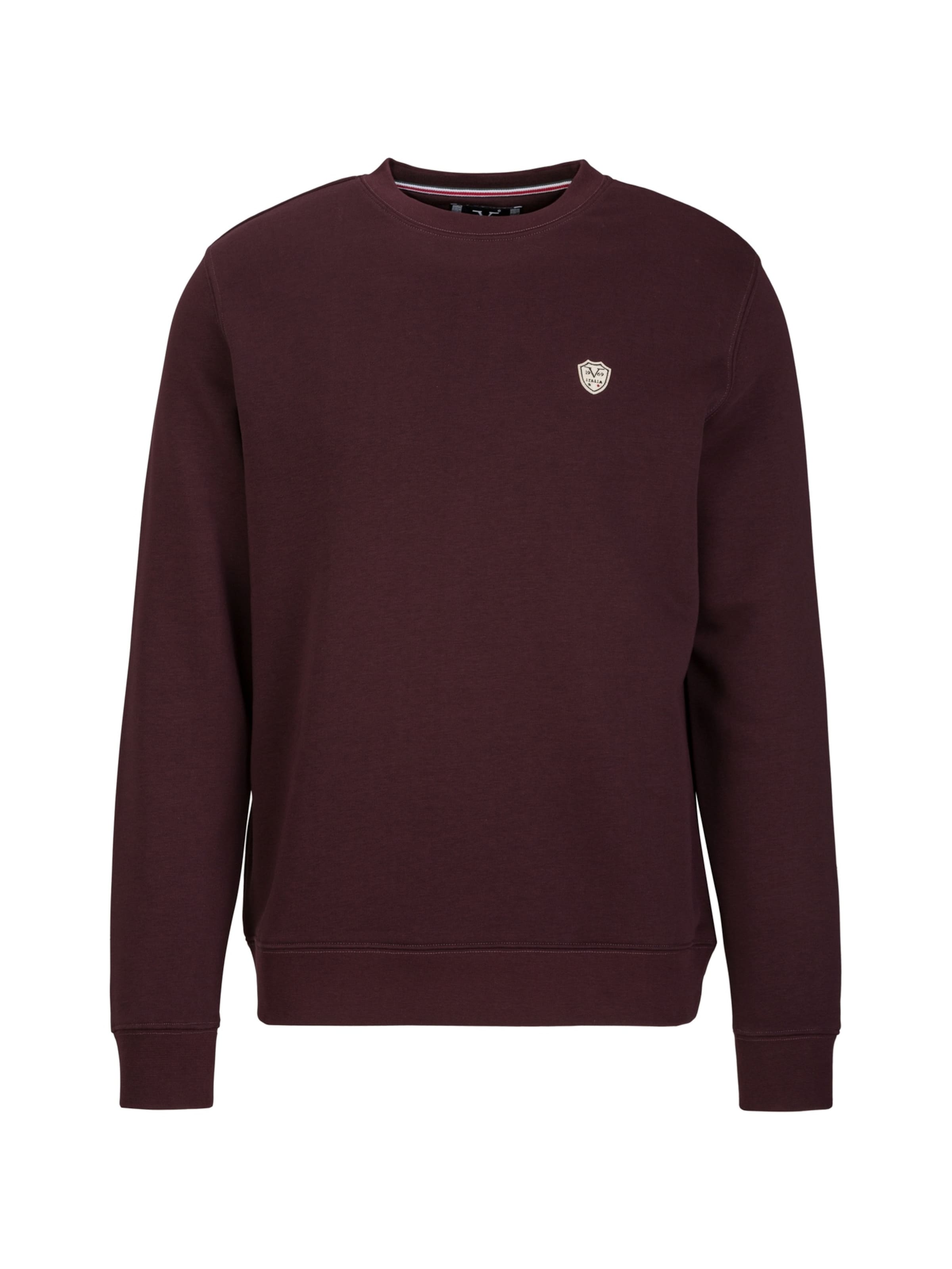 19V69 ITALIA Sweatshirt 'Nico' in Rot: Vorderseite