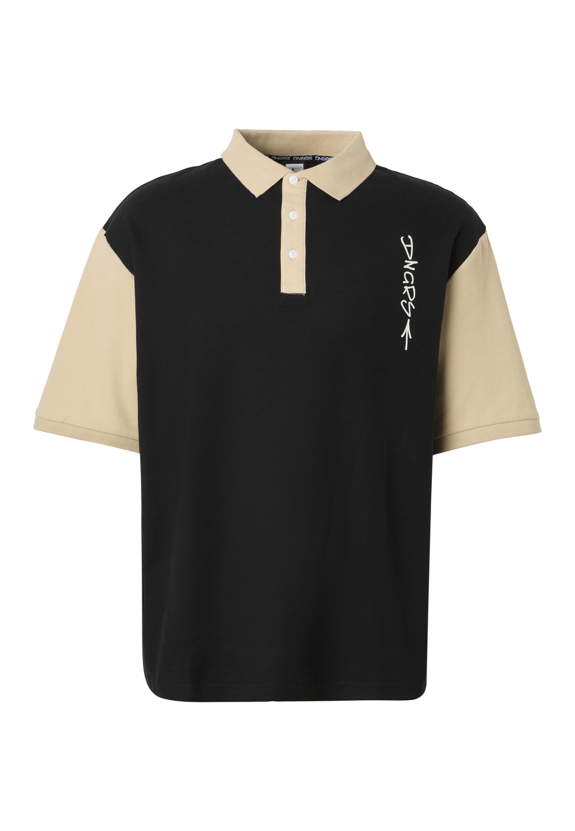 Dangerous DNGRS Camisa 'Balance' em bege / preto / branco, Vista do artigo