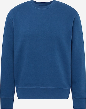 Folk Sweatshirt in Blau: predná strana