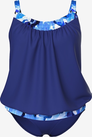 Ulla Popken Bustier Body in Blau: Vorderseite