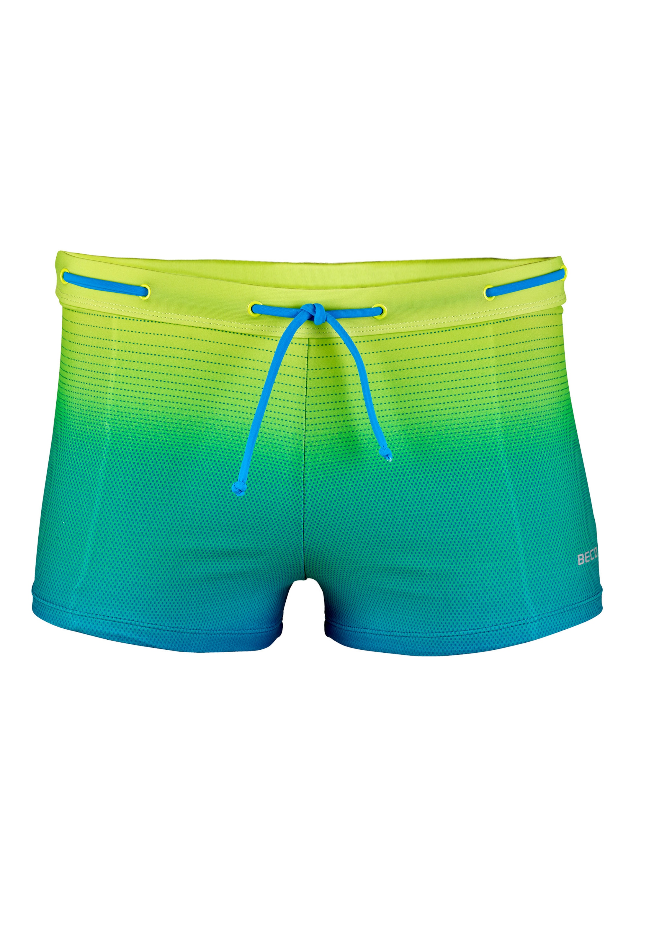 BECO the world of aquasports Badehose 'GRADIENT DOTS' in Grün: Vorderseite