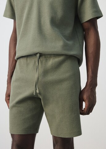 MANGO MAN Regular Pants 'Xavis' in Green
