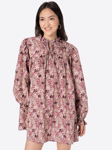 NA-KD Shirt Dress in Pink: front