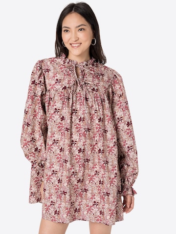 NA-KD Shirt Dress in Pink: front