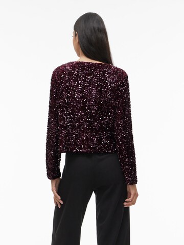 Cardigan 'VIFAITH' VILA en rouge