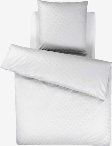 JOOP! Dynebetræk 'Cornflower' i hvid: forside