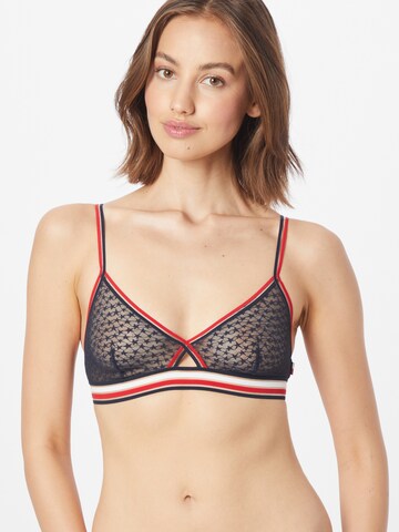 Tommy Hilfiger Underwear Triangle Bra in Blue: front