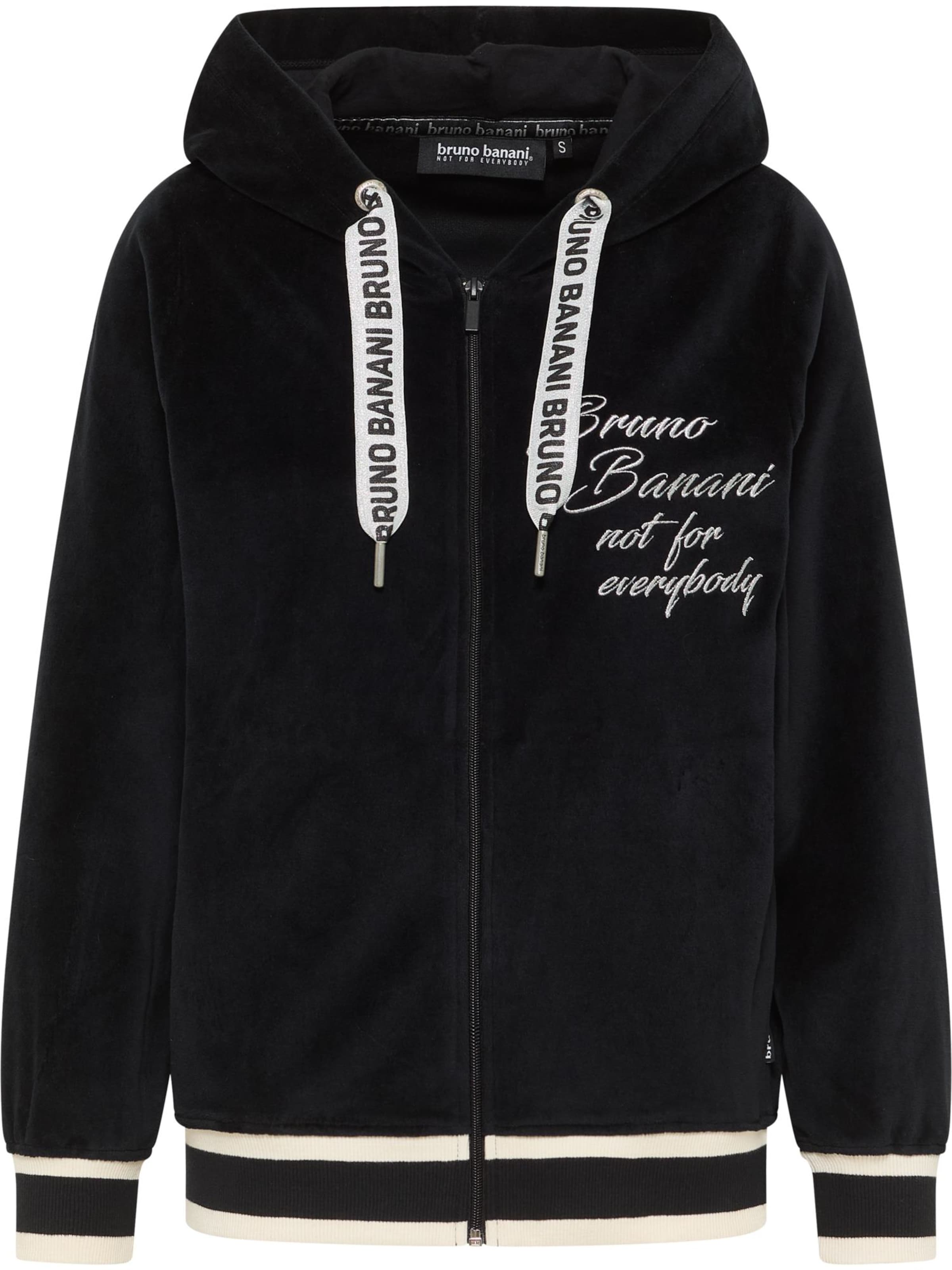 Veste de survêtement 'ELLISON' Bruno Banani en noir : devant