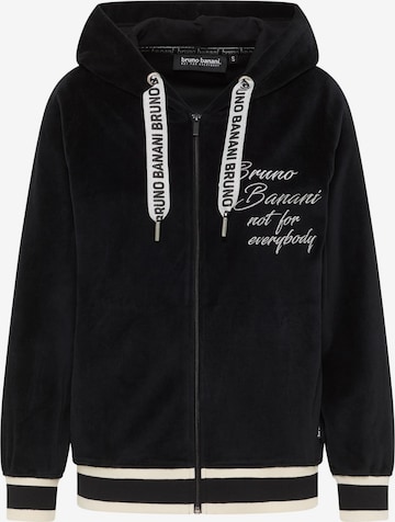 Veste de survêtement 'ELLISON' Bruno Banani en noir : devant