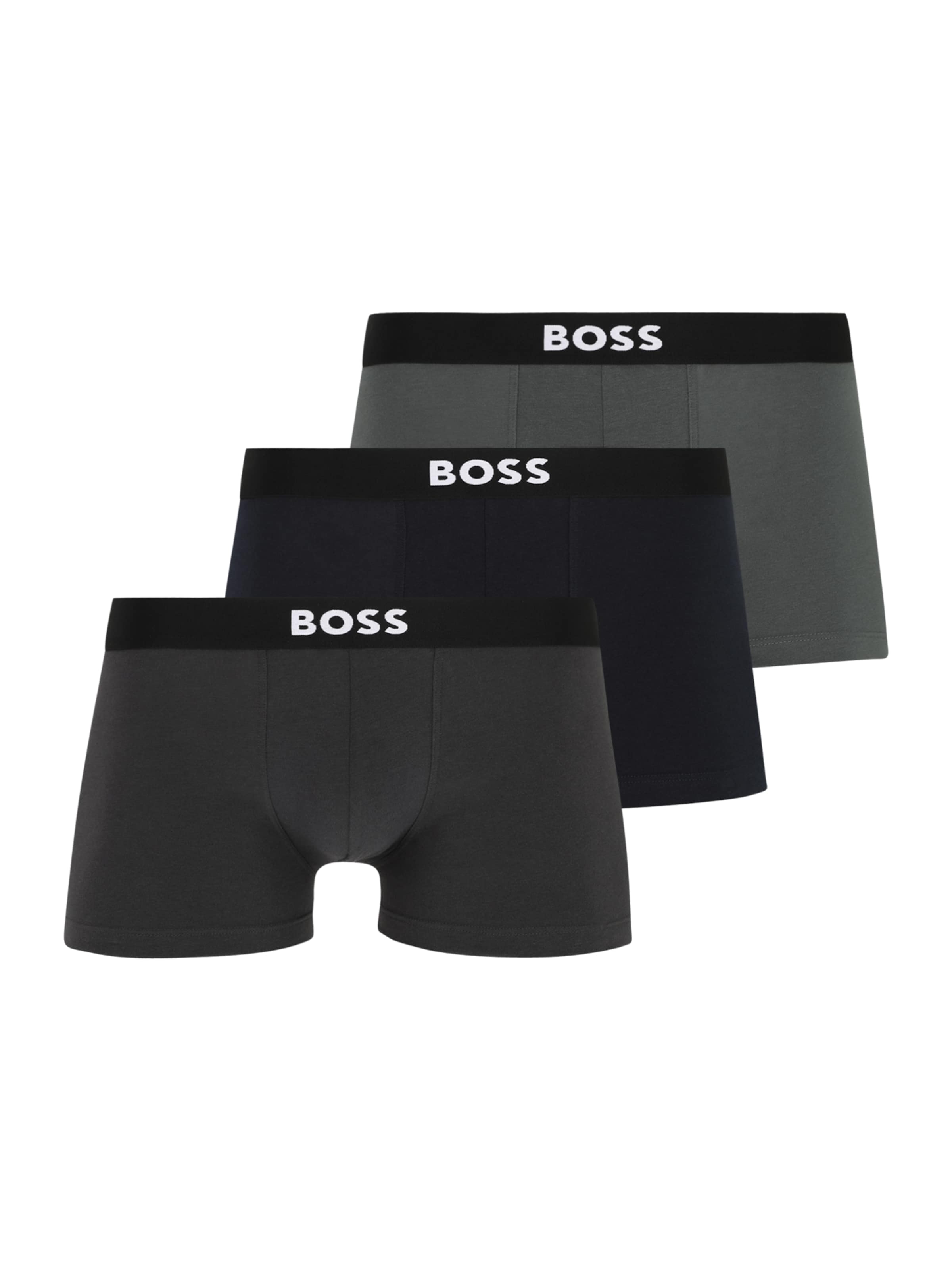 BOSS - Calzoncillo boxer 'David Beckham' en azul: frente