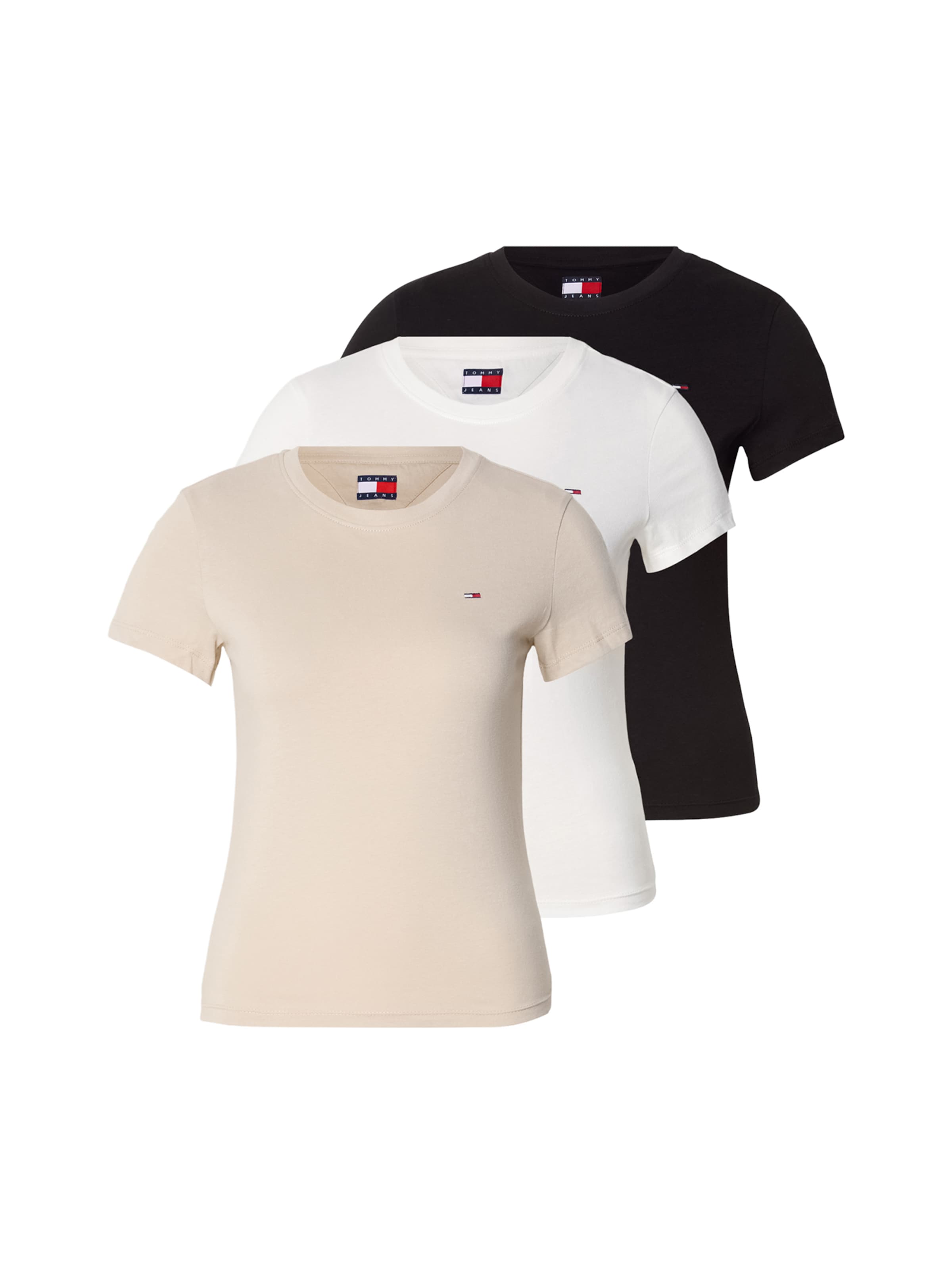 Tommy Jeans Póló - bézs: elől