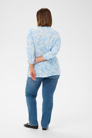 KAFFE CURVE Bluse in Blau