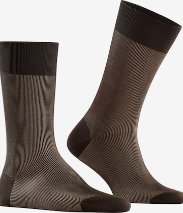 FALKE Socken 'Fine Shadow' in Braun: Vorderseite