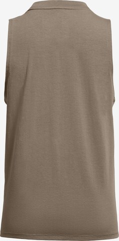 UNDER ARMOUR Sports Top 'Off Campus Muscle' in Brown