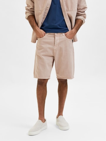 SELECTED HOMME Regular Shorts 'Troy' in Beige: predná strana