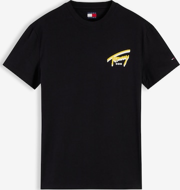 melns Tommy Jeans T-Krekls: no priekšpuses