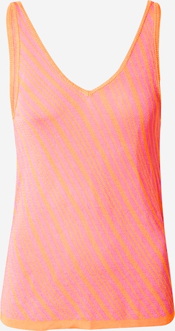 ONLY Knitted Top 'INEZ' in Orange: front