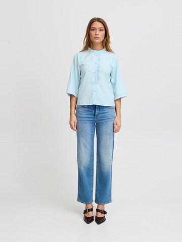 ICHI - Blusa 'Neddie' en azul