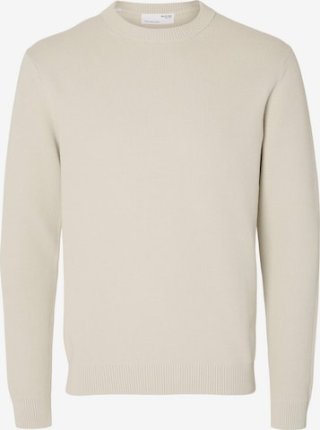 SELECTED HOMME Sweater 'Dane' in Beige: front