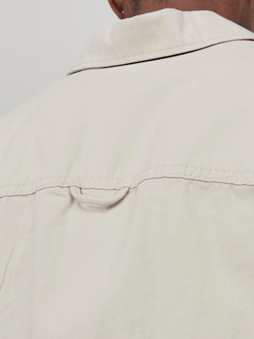JACK & JONES Regular fit Button Up Shirt 'Zac' in Beige