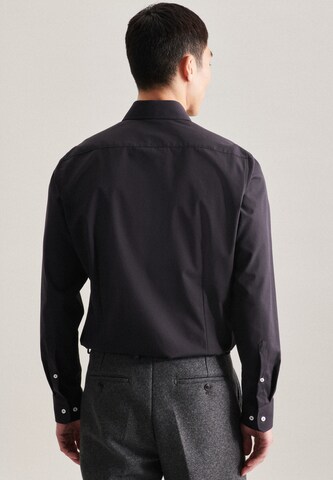 SEIDENSTICKER Regular fit Business Shirt in Black