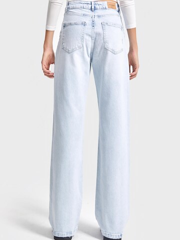 IT'S BASIC Regular Jeans 'Straight High Rise Jeans' in Blauw