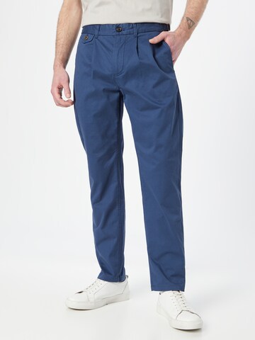 SCOTCH & SODA Regular Bandplooibroek 'Blake' in Blauw: voorkant