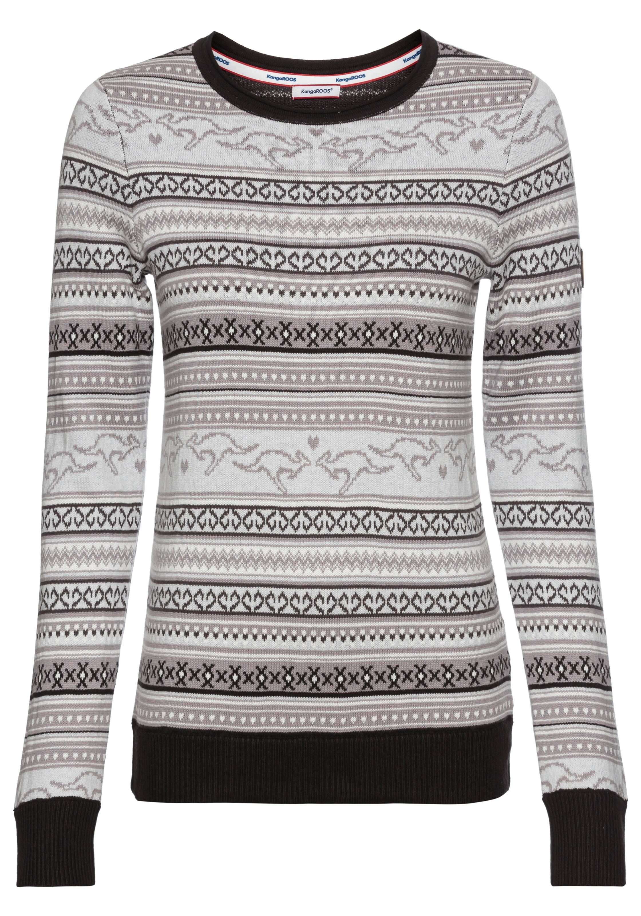 KangaROOS Pullover in Schwarz: Vorderseite