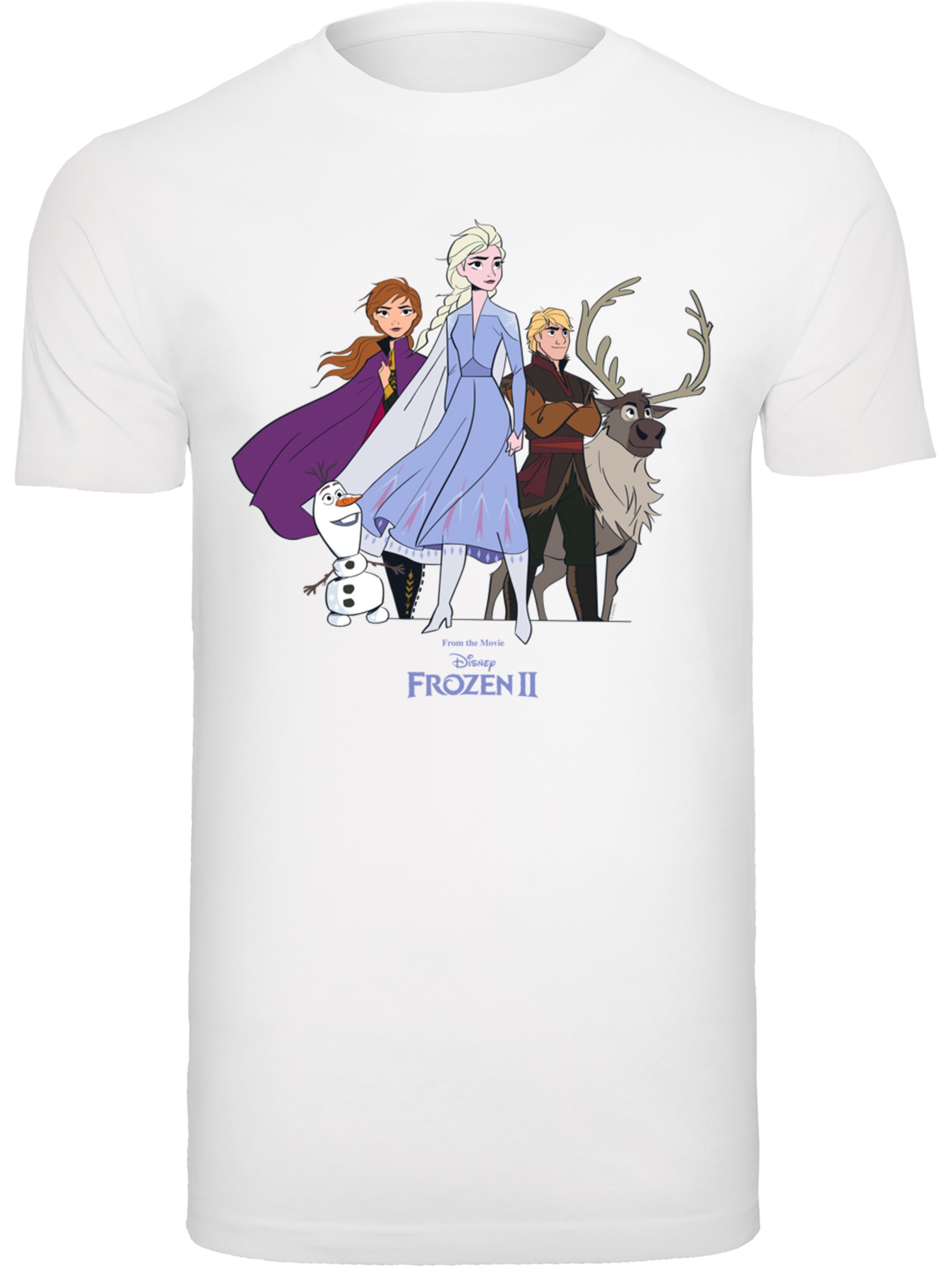 F4NT4STIC Shirt 'Disney Frozen 2 Group' in White: front