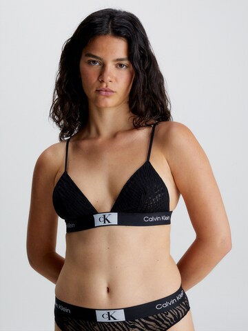 Calvin Klein Underwear Triangel BH in Zwart: voorkant