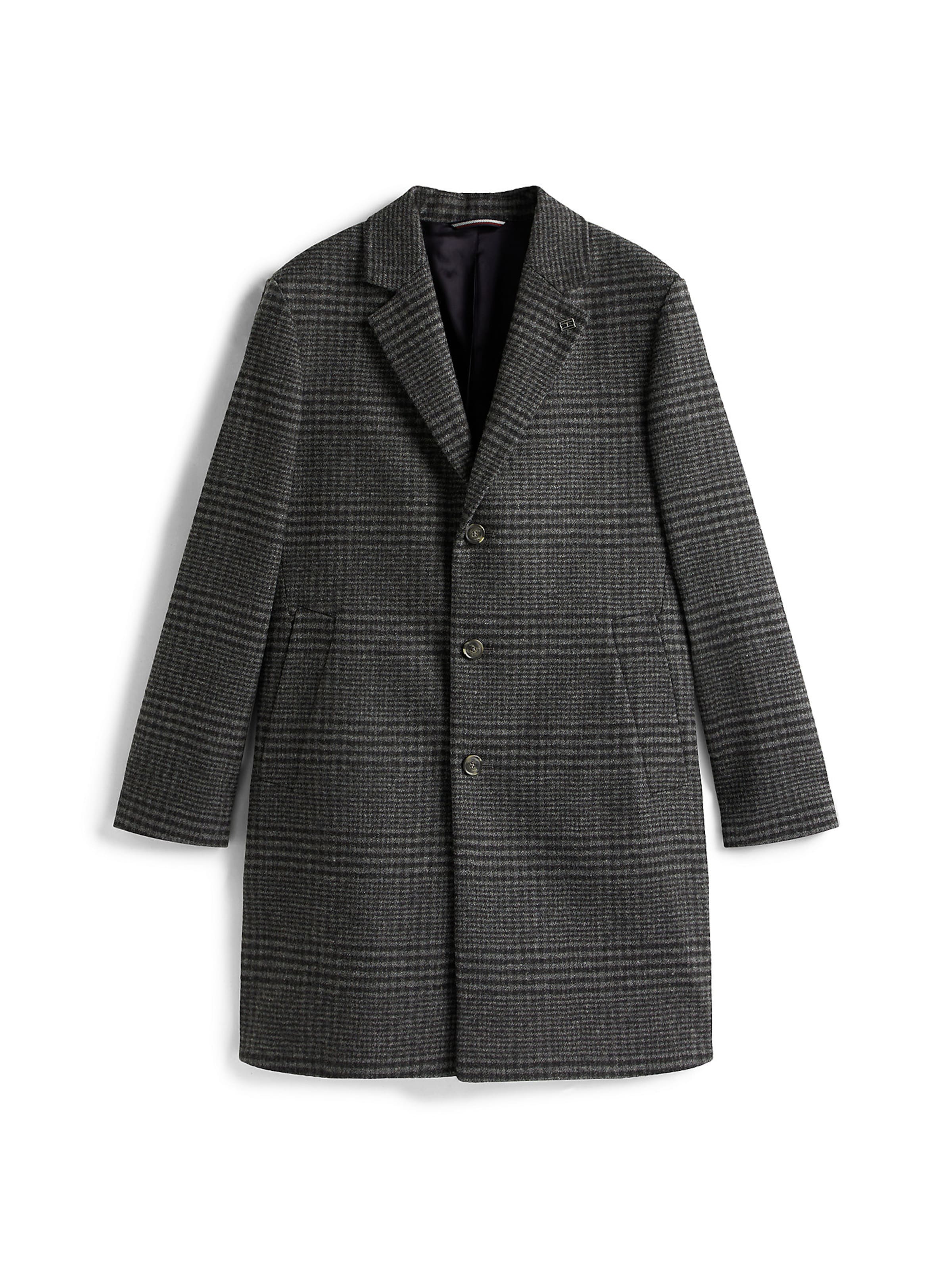 Manteau mi-saison TOMMY HILFIGER en gris : devant
