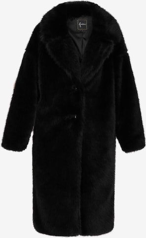juoda faina Žieminis paltas: priekis